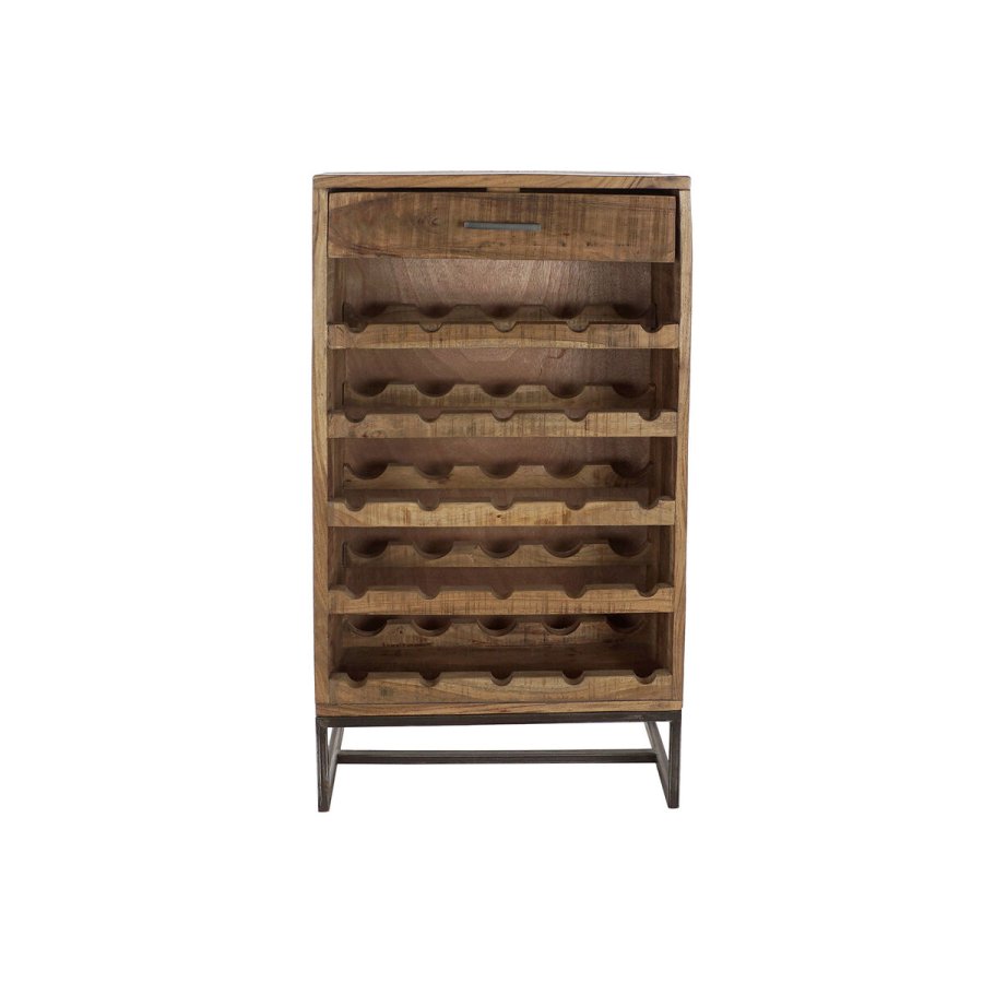 Flaskereol DKD Home Decor Sort Metal Brun Akacie (60 x 32 x 107 cm) #7