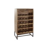 Flaskereol DKD Home Decor Sort Metal Brun Akacie (60 x 32 x 107 cm) #1