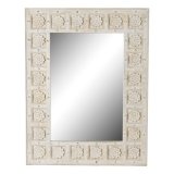 Vgspejl DKD Home Decor Hvid Indianer mand Afkldt 93,5 x 4,7 x 120,3 cm #1