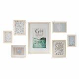 Vg billedramme DKD Home Decor 32,5 x 1,5 x 45 cm Krystal Natur Grn Tr MDF Skandinavisk #1