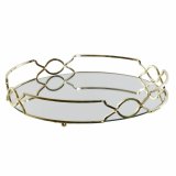 Snack bakke DKD Home Decor Spejl Metal (30 x 30 x 5 cm) #1
