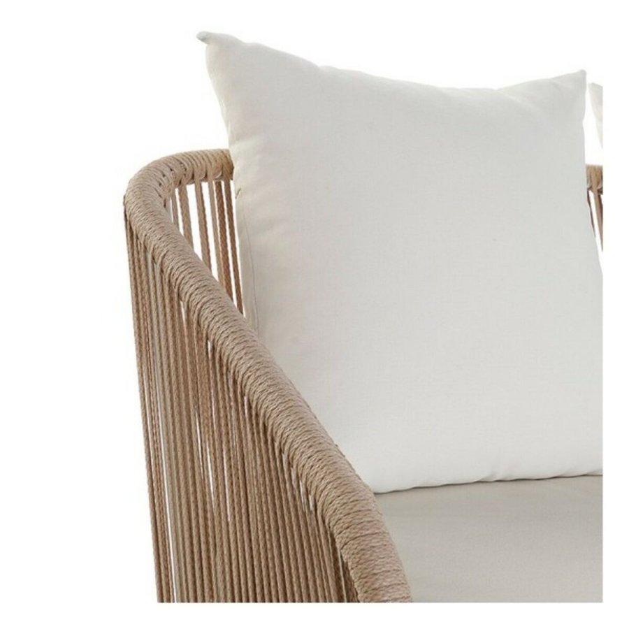 Sofa og spisebordss�t DKD Home Decor MB-179038 Have Beige Metal Aluminium Tov 151,5 x 72 x 70 cm (4 pcs) #7