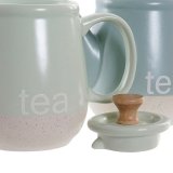 Tekande DKD Home Decor 8424001793235 Bl Grn Stentj 1 L 22,5 x 12 x 16,5 cm (2 enheder) #4