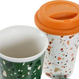 Krus DKD Home Decor Terrazo Silikone Porceln (400 ml) (4 pcs) #7