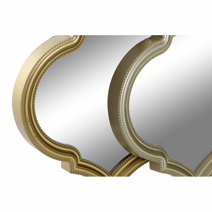 St med Spejle DKD Home Decor Spejl Gylden Bronze polypropylen (50 x 3 x 55 cm) (2 pcs) #5