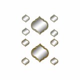 St med Spejle DKD Home Decor Spejl Gylden Bronze polypropylen (50 x 3 x 55 cm) (2 pcs) #1