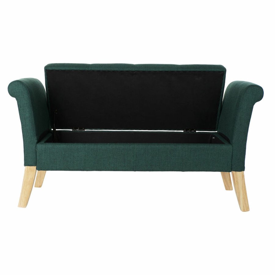 Stol DKD Home Decor 8424001795512 Natur Tr Polyester Grn (130 x 44 x 69 cm) #9