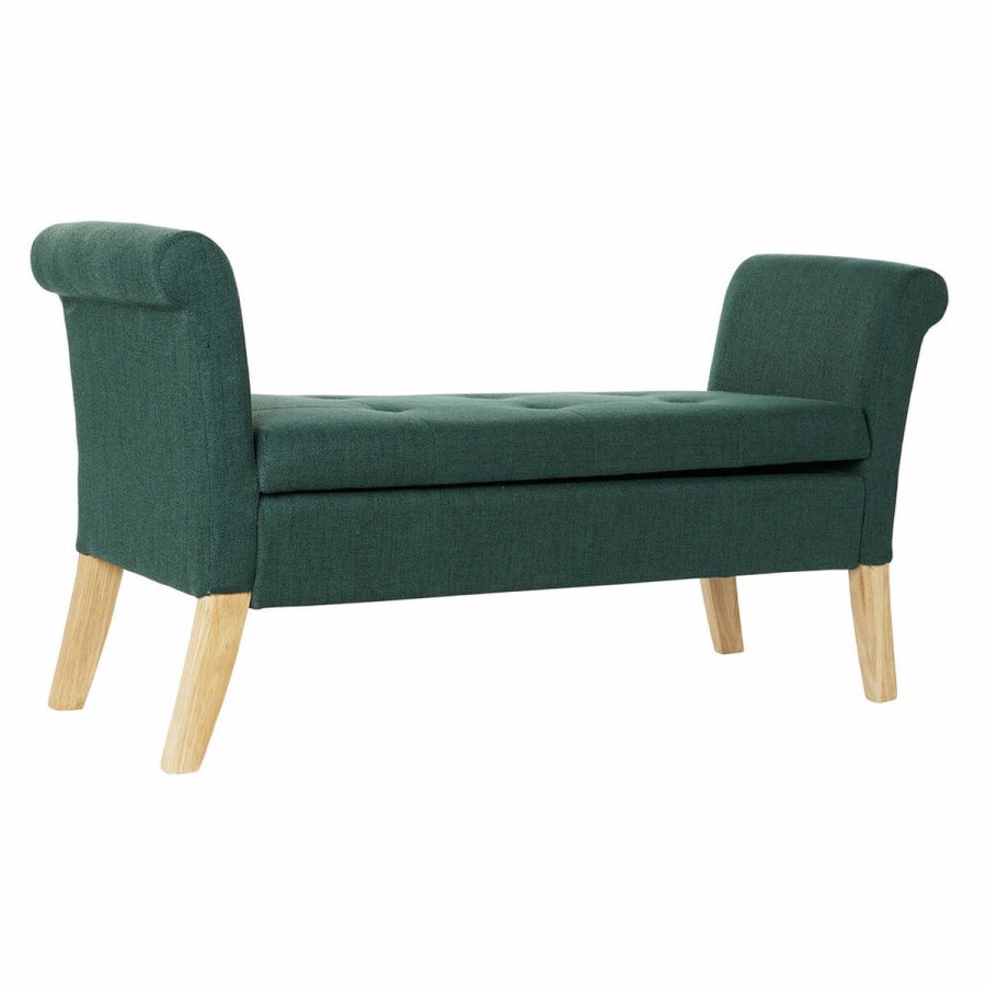 Stol DKD Home Decor 8424001795512 Natur Tr Polyester Grn (130 x 44 x 69 cm) #1