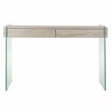 Sofabord DKD Home Decor Gennemsigtig Natur Tr Krystal Tr MDF 120 x 40 x 76 cm #1