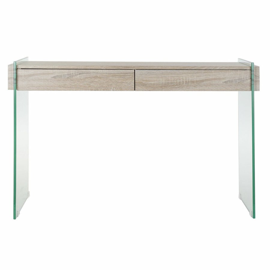 Sofabord DKD Home Decor Gennemsigtig Natur Tr Krystal Tr MDF 120 x 40 x 76 cm #1