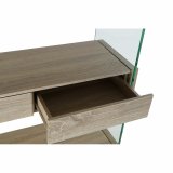 Hylder DKD Home Decor 90 x 35 x 180 cm Krystal Natur Tr Gennemsigtig Tr MDF #3