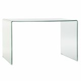 Skrivebord DKD Home Decor 125 x 70 x 74 cm Krystal Gennemsigtig #1