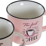Krus DKD Home Decor Coffee Bone China Porceln (180 ml) (4 pcs) #7
