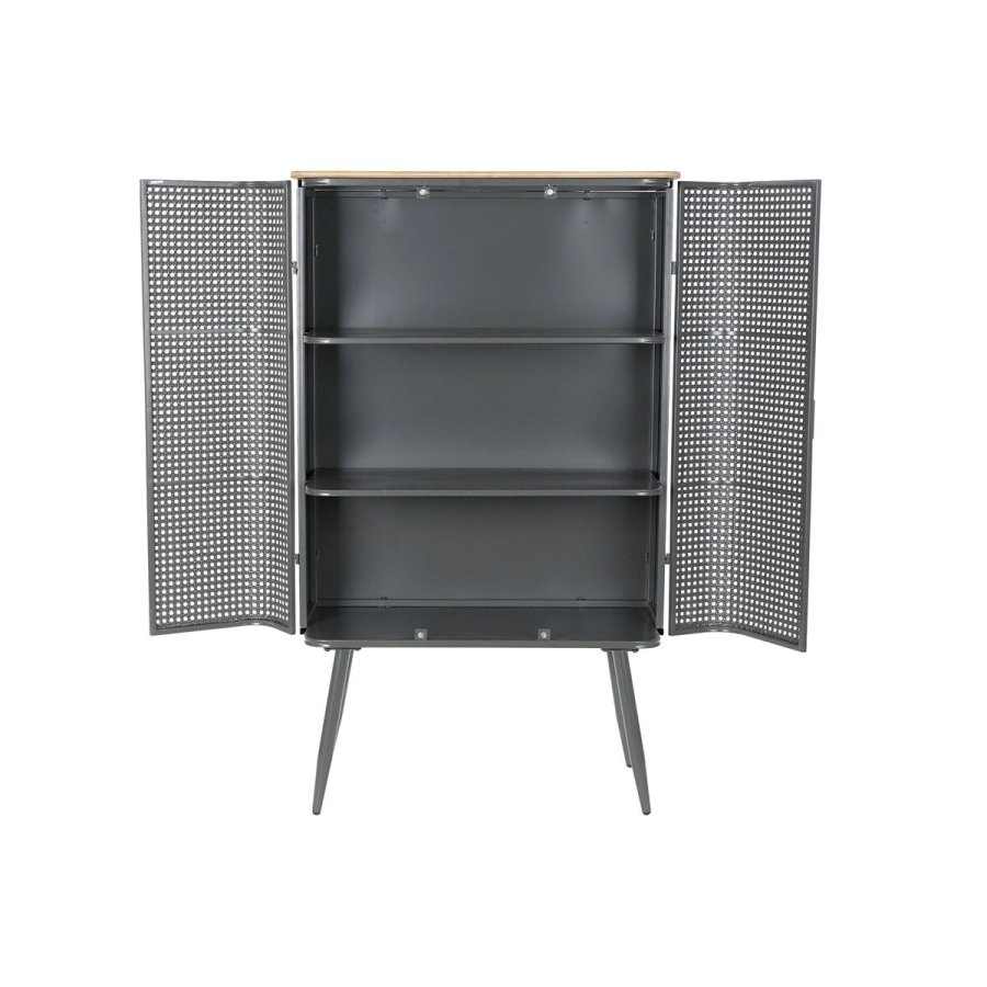 Hylder DKD Home Decor Natur Gr Metal Tr 2 Hylder (79 x 39 x 133 cm) #4