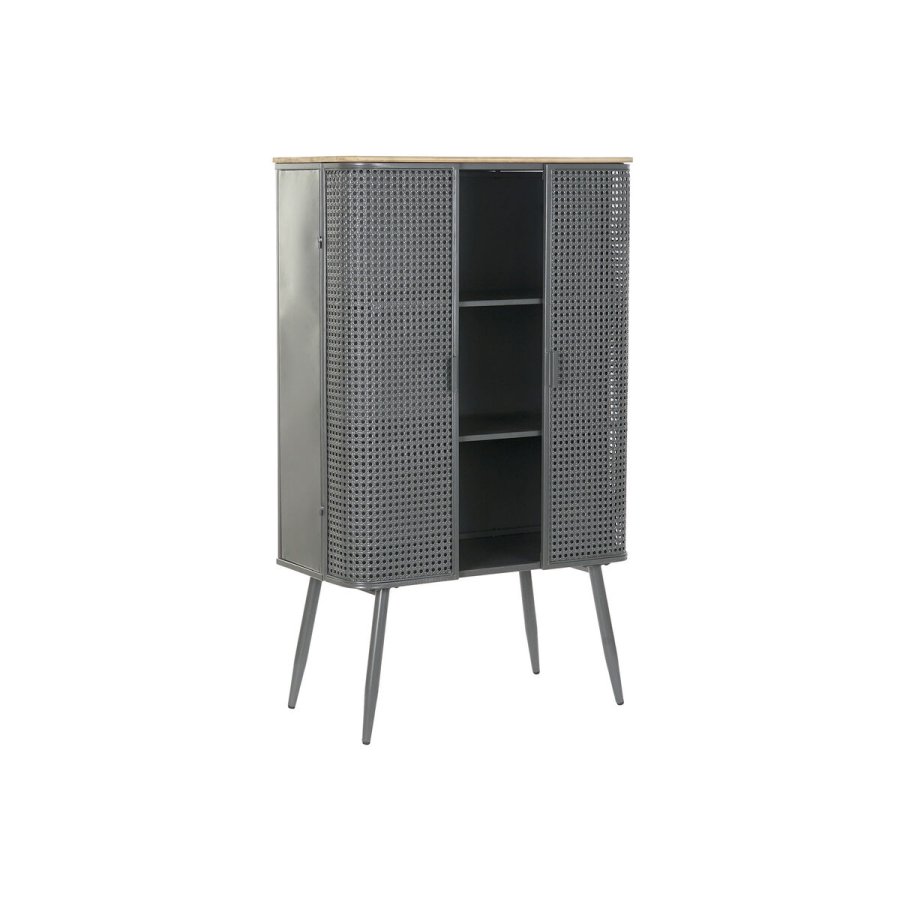 Hylder DKD Home Decor Natur Gr Metal Tr 2 Hylder (79 x 39 x 133 cm) #1