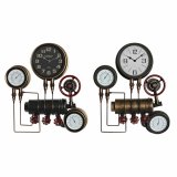 Vgur DKD Home Decor Sort Rd Jern Gylden (2 pcs) (46 x 13 x 58 cm) #1