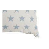 Pude DKD Home Decor Bl 60 x 10 x 60 cm Stjerner Hvid (2 enheder) #3