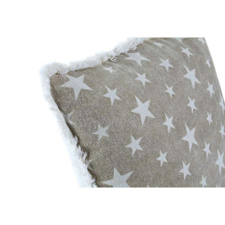 Pude DKD Home Decor Gr Beige Polyester Bomuld Aluminium (45 x 10 x 45 cm) (2 enheder) #2