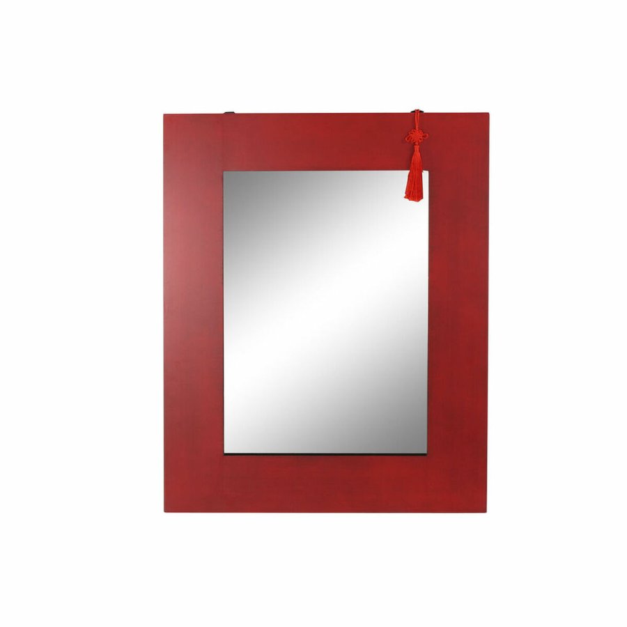 Vgspejl DKD Home Decor Sort Rd Orientalsk 70 x 2 x 90 cm #1