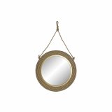 Vgspejl DKD Home Decor Brun Gylden 46 x 2 x 46 cm #1