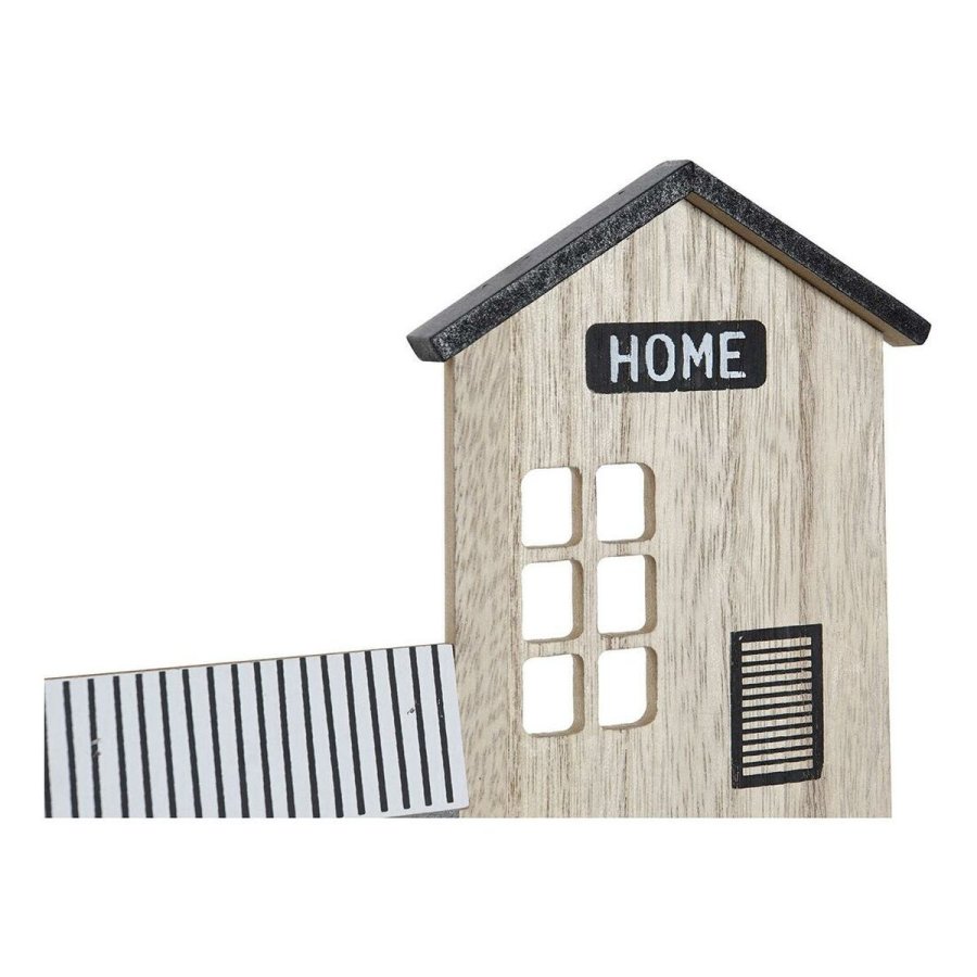 Hylder DKD Home Decor Knagerkke 39 x 9 x 27 cm Sort Brun Hvid Tr MDF #3