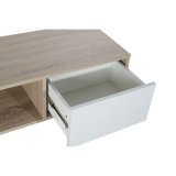 mbler DKD Home Decor Hvid Metal Tr MDF (160 x 40 x 50 cm) #5