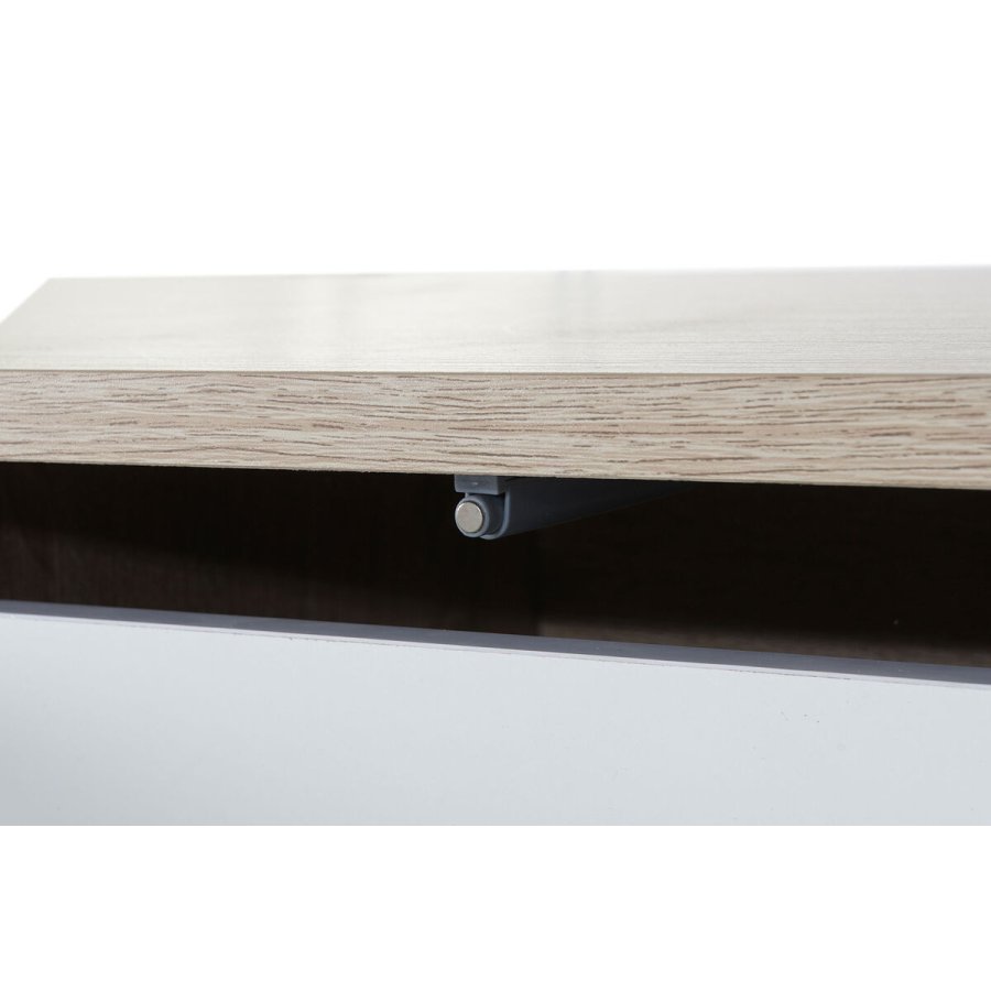 mbler DKD Home Decor Hvid Metal Tr MDF (160 x 40 x 50 cm) #6