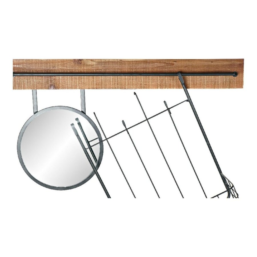 Vgspejl DKD Home Decor Sort Metal Gran Spejl (80 x 15 x 20 cm) #13