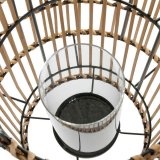 Lyseholder DKD Home Decor Natur Metal Bambus 30 x 30 x 32 cm #3