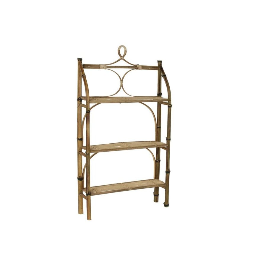 Hylder DKD Home Decor Natur Spanskrr Bambus 3 Hylder (62 x 15 x 103 cm) #6