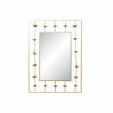 Vgspejl DKD Home Decor Gylden Blomst 70 x 5 x 100 cm #1