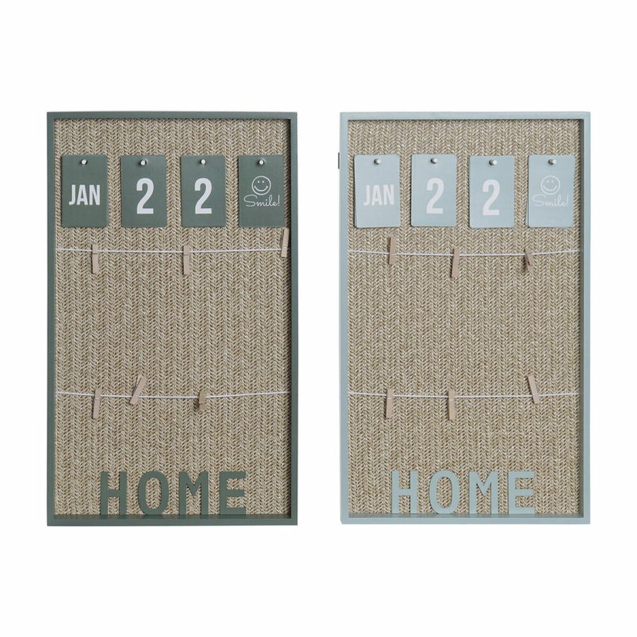 Fotoramme med klemmer DKD Home Decor Aluminium polypropylen Tr MDF 30 x 3 x 50 cm (2 enheder) #1