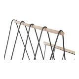 Tidsskriftholder DKD Home Decor 8424001814008 41 x 31 x 36 cm Sort Jern Tr MDF #2