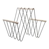 Tidsskriftholder DKD Home Decor 8424001814008 41 x 31 x 36 cm Sort Jern Tr MDF #1
