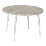 Sofabord DKD Home Decor 8424001820115 75 x 75 x 50 cm Gylden Metal Hvid Mangotr (75 x 75 x 50 cm) #1