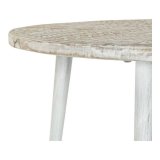 Sofabord DKD Home Decor 8424001820115 75 x 75 x 50 cm Gylden Metal Hvid Mangotr (75 x 75 x 50 cm) #3