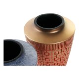 Vase DKD Home Decor 8424001822065 Bl Rd Harpiks Gylden Orientalsk 17 x 17 x 20 cm (2 enheder) #3