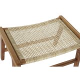 Stol DKD Home Decor   65 x 47 x 40 cm Natur Teak Plastik Multifarvet Lys brun #5