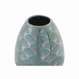 Vase DKD Home Decor Porceln Turkisbl Orientalsk Chromsalt 16 x 16 x 18 cm #3