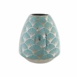 Vase DKD Home Decor Porceln Turkisbl Orientalsk Chromsalt 16 x 16 x 18 cm #1