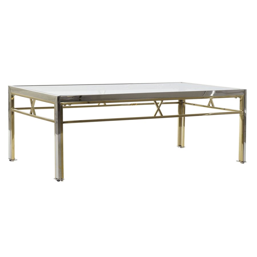 Sofabord DKD Home Decor Krystal Stl Slv (110 x 60 x 40 cm) #1