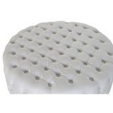 Fodsttte DKD Home Decor Hvid Polyester Tr MDF (78 x 78 x 40 cm) #2