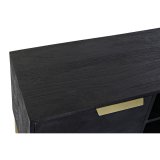 mbler DKD Home Decor Sort Metal Gylden Mangotr (147 x 40 x 51 cm) #6