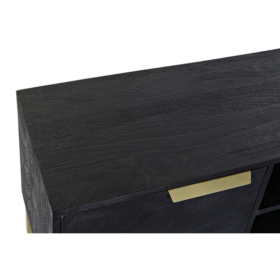 mbler DKD Home Decor Sort Metal Gylden Mangotr (147 x 40 x 51 cm) #6