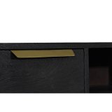 mbler DKD Home Decor Sort Metal Gylden Mangotr (147 x 40 x 51 cm) #2
