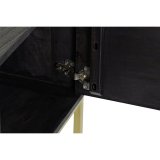 mbler DKD Home Decor Sort Metal Gylden Mangotr (147 x 40 x 51 cm) #5