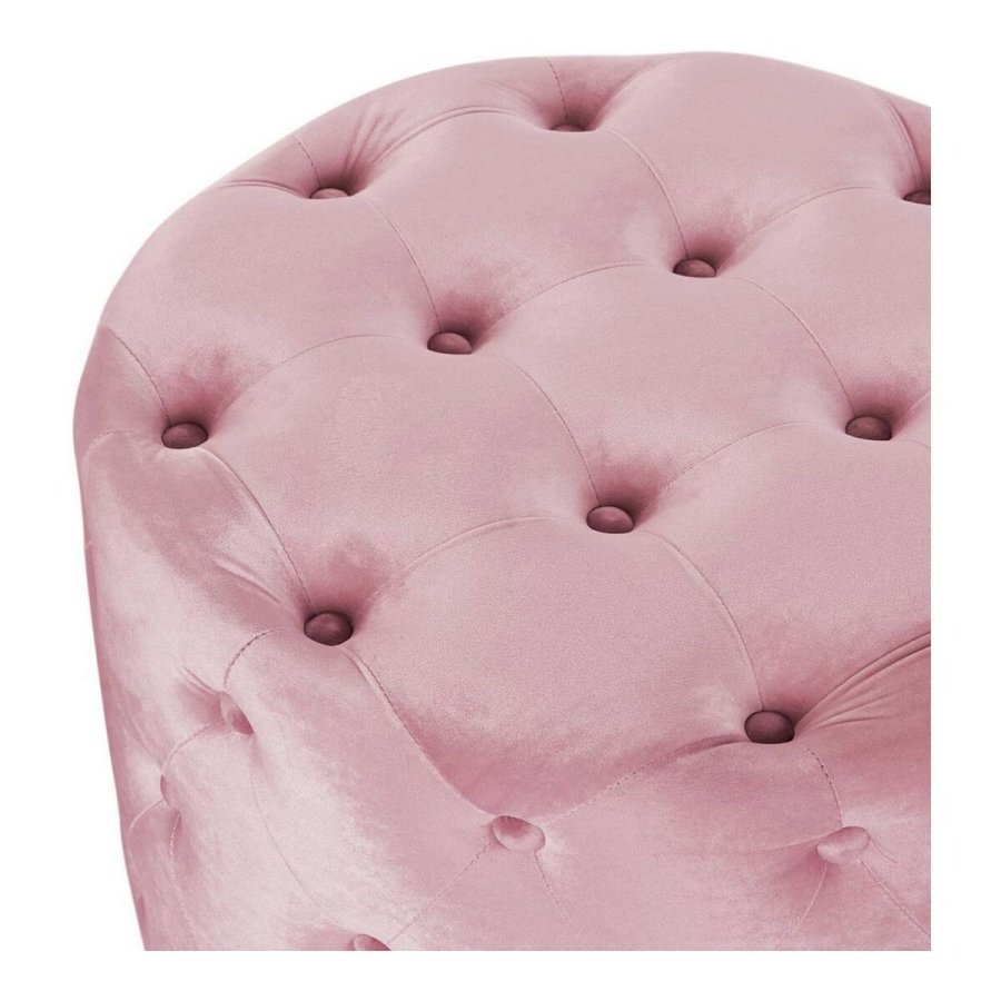 Fodsttte DKD Home Decor Pink Velvet Tr MDF Glam (2 pcs) #2