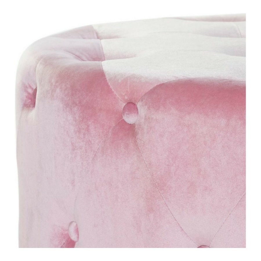 Fodsttte DKD Home Decor Pink Velvet Tr MDF Glam (2 pcs) #3