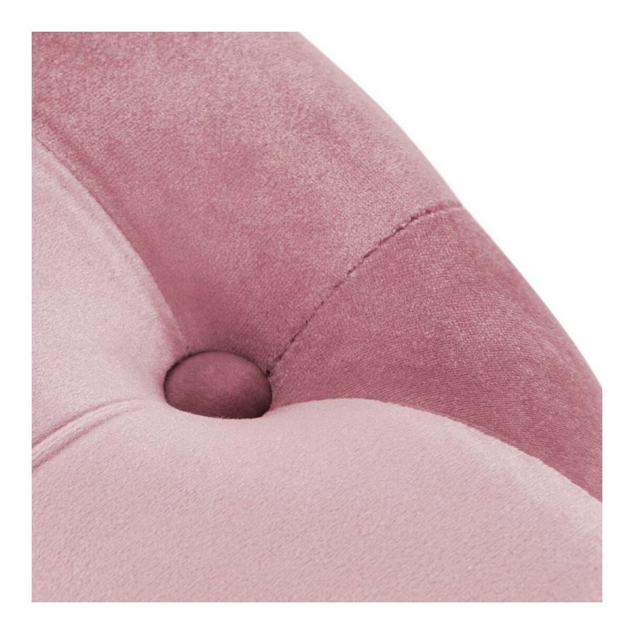 Fodsttte DKD Home Decor Pink Velvet Tr MDF Glam (2 pcs) #4