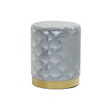 Fodsttte DKD Home Decor Bl Polyester Metal Gylden (35 x 35 x 43 cm) #1